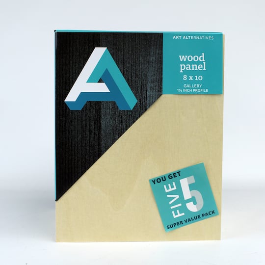 6 Packs: 5 ct. (30 total) Art Alternatives 8&#x22; x 10&#x22; Value Pack Classic Studio Wood Panel